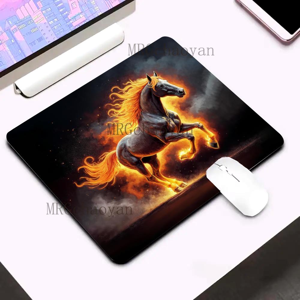 Gaming Accessories For Free Fire - Fire Horse Patroon Muismat Rubberen antislip