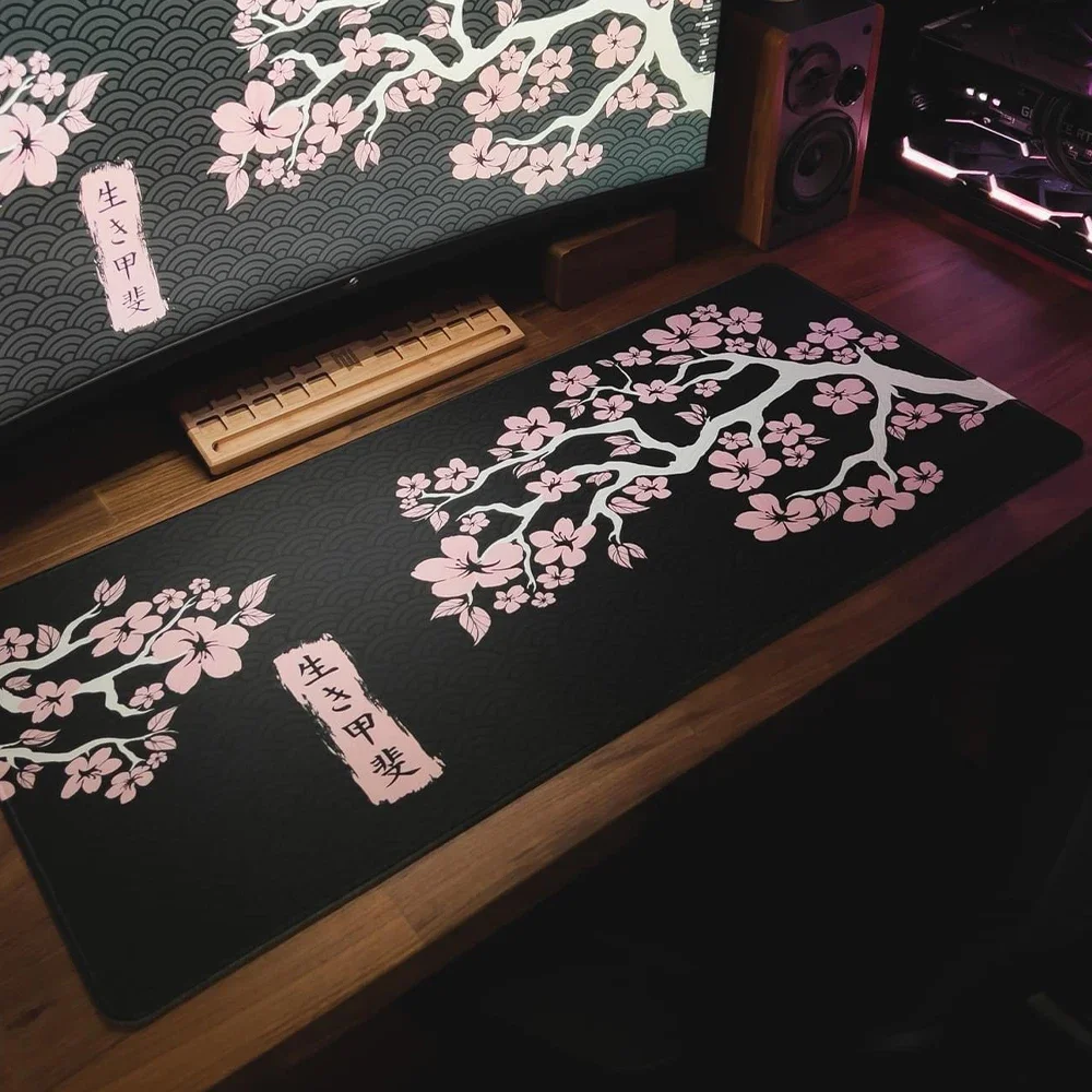 Gaming Accessories In Japan - Japan Sakura Kawaii Zwart Wit Grote