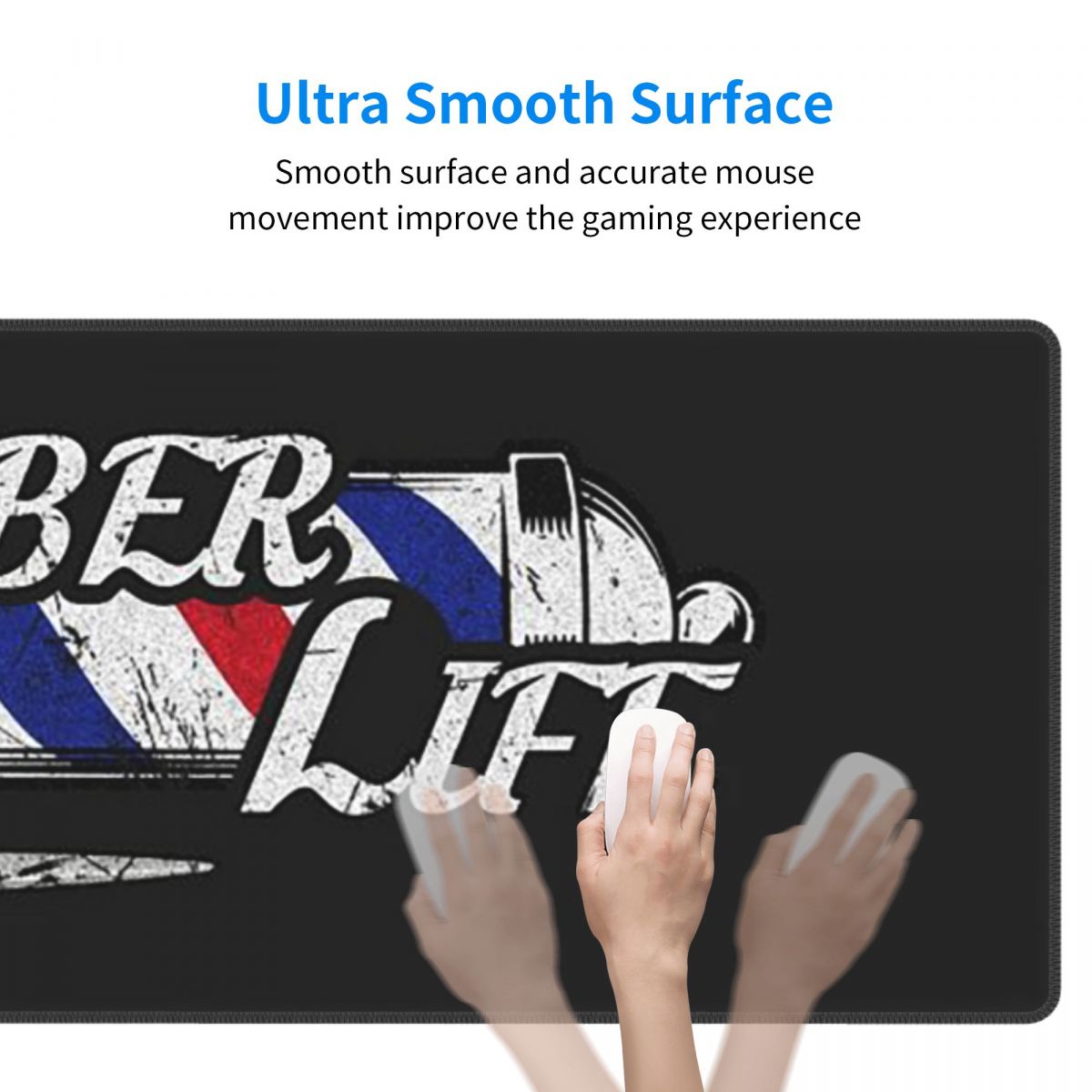 Grote muismat met kapperssalon - Gaming Accessories Shop recensie en prijs