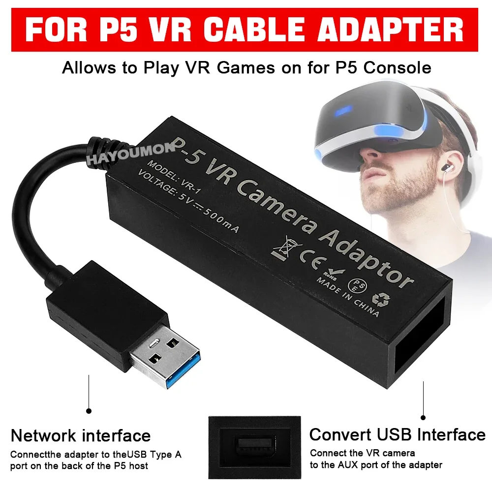 PS5 VR-kabeladapter voor PS5 c - Gaming Accessories Console recensie en prijs
